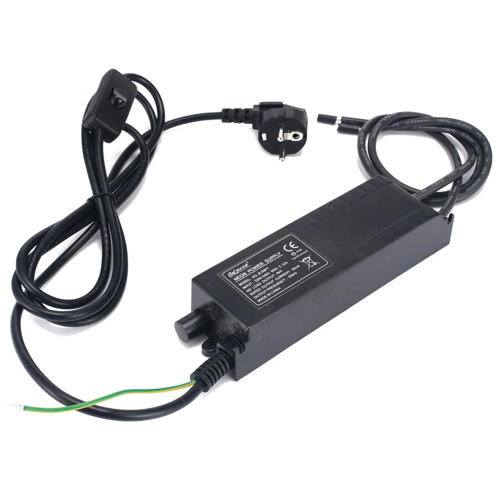 8KV 220V 30mA неоновый трансформатор черный источник питания с неоновым регулятором