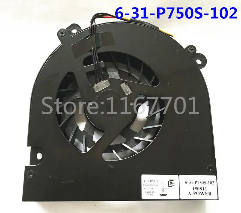 

Laptop CPU Cooling Fan For Clevo P870DM-G P750ZM P770ZM P775DM-G P151SMA P150SMA P751ZM X599 X799 BS6005MS-U1T 6-31-P750S-102