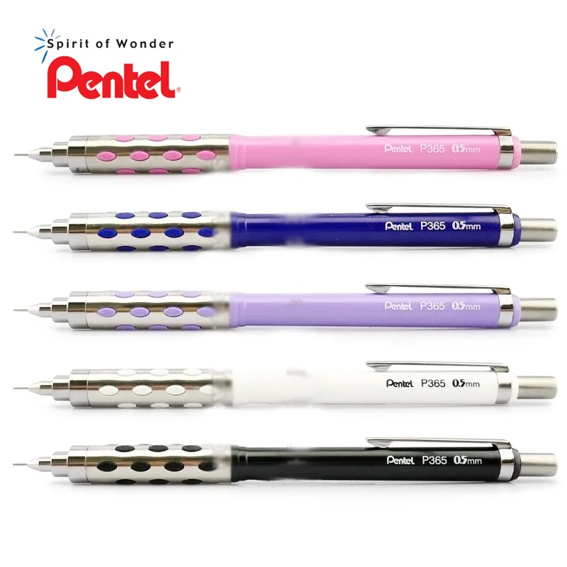 

Pentel P365 0.5mm press-type metal Mechanical Pencils 5pcs