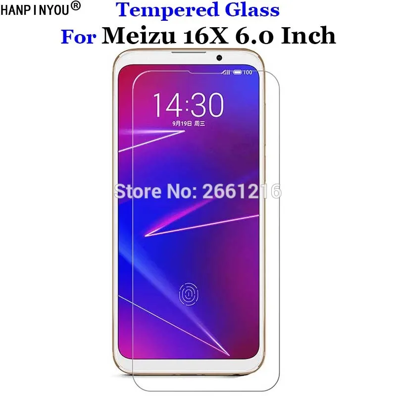 Закаленное стекло 9H 2.5D для Meizu 16 X, премиум-защитная пленка для экрана Meizu 16X M872Q 6,0 дюйма