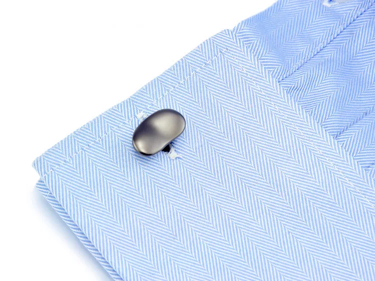 

SPARTA Plated with tungsten steel +high quality metal frosted horsebean cufflinks+free shipping! High quality metal cufflinks K