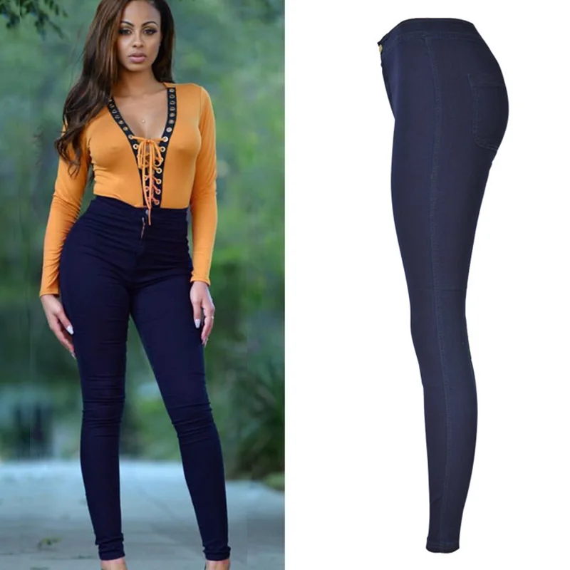 DayLook/высокое качество зимние джинсы с высокой талией повседневные узкие брюки в