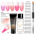 Набор гелей для наращивания ногтей RBAN, Кристальный Желейный УФ-гель для наращивания ногтей, УФ-гель для французских цветов, декоративные Типсы