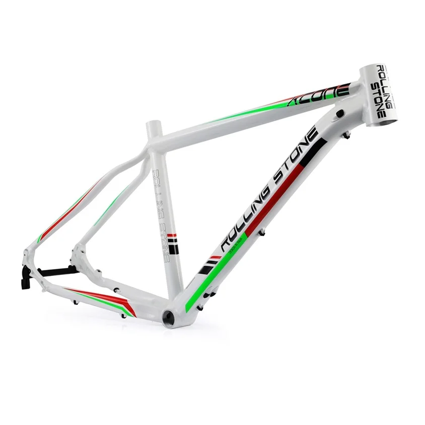 White Green 16inch Rolling Stone XC ONE 2" MTB рама 16 17 дюйм(ов) дисковый тормоз Горный велосипед рама - Цвет: White Green 16inch