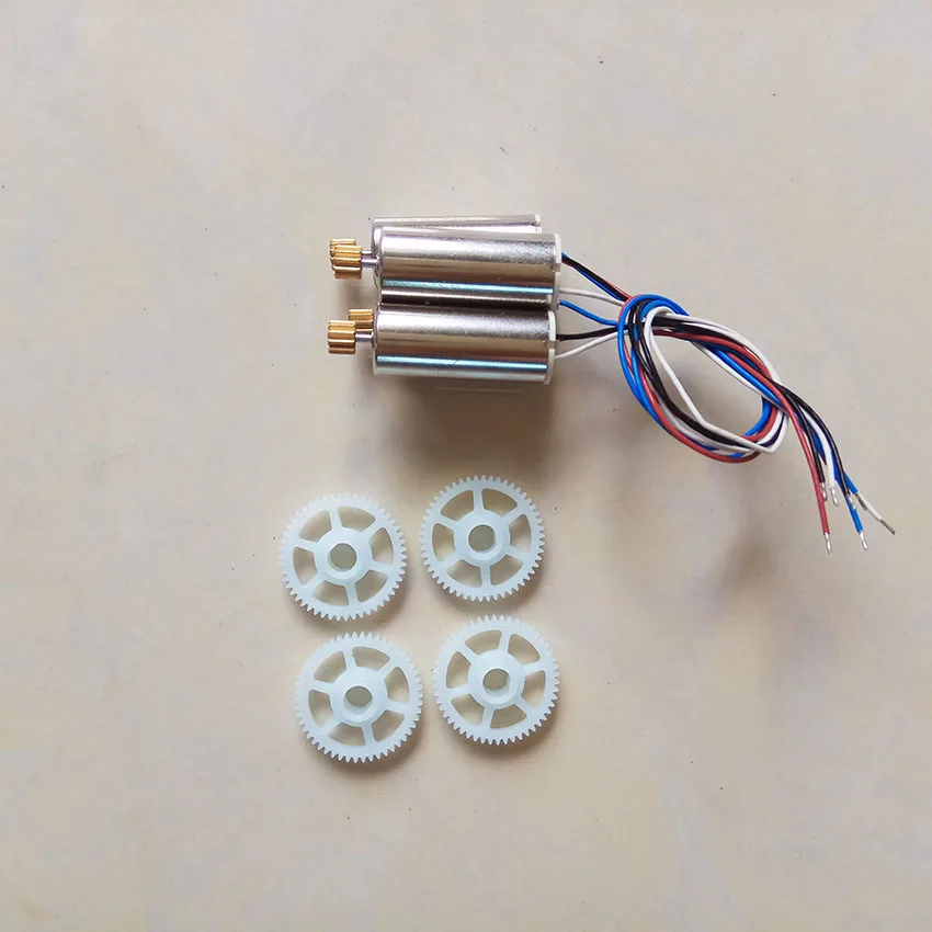 Двигатели с металлическим редуктором для Hubsan X4 H502S H502E H502T H507A RC Quadcopter drone запасные части - Цвет: Красный
