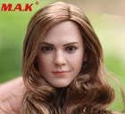 16 масштаб, Гермиона, Эмма Ватсон, модель головы, игрушка, Длинные кудри, волосы, подходит для 12-дюймовых женщин, девушек, женщин, сексуальные фигурки тела