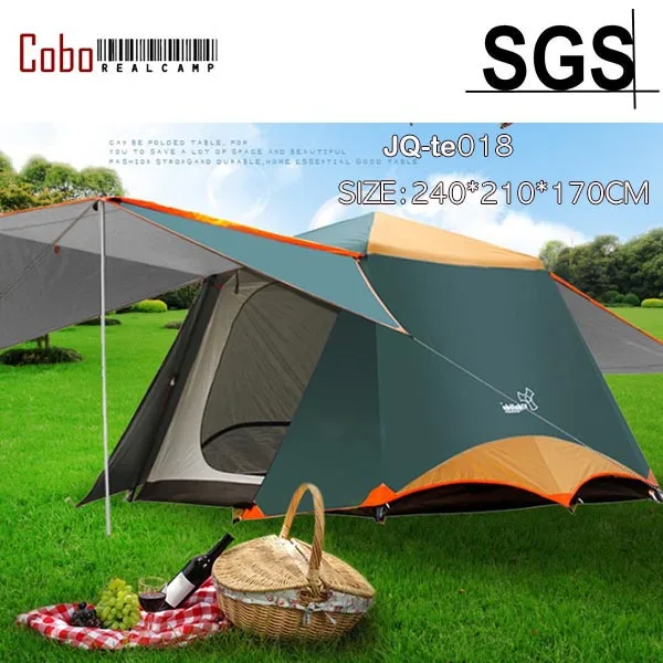 

4-Person 4-Season Outdoor Tent with Great Room for Family Camping