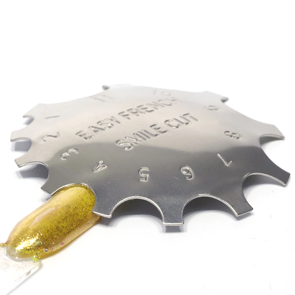 Трафарет для французского маникюра STZ форма ногтей направляющие триммера с