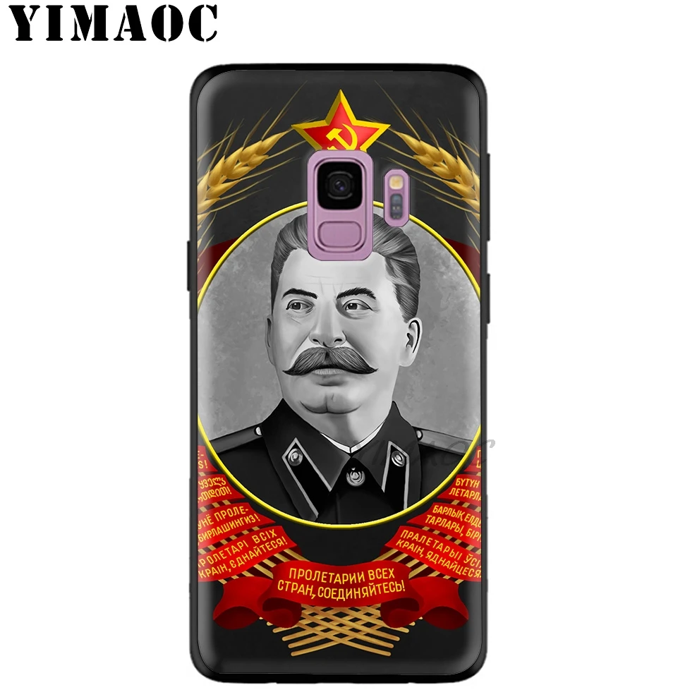 YIMAOC Russian Commander Stalin Soft TPU Silicone Case for Samsung Galaxy S10 S10e S9 S8 Plus S7 S6 Edge &amp J6 |