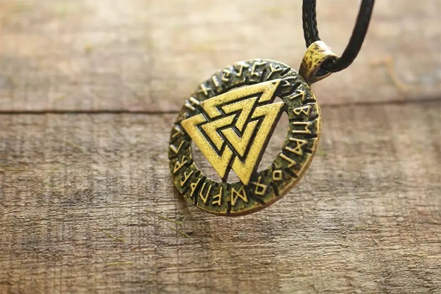 Lanseis Мужская подвеска 10 шт. языческий амулет из славянской шерсти валкнут