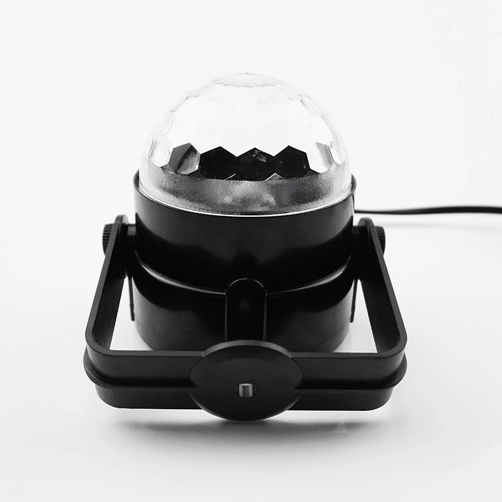 Мини ПИР контроллер RGB LED кристалл магия вращающийся шар свет этапа Освещение