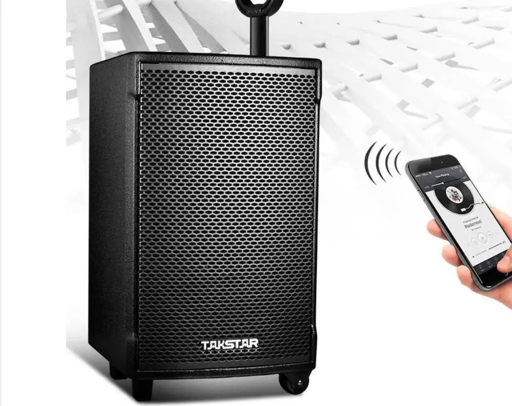 Активный динамик Takstar внешний 80 Вт поддержка 3 5 мм/RCA/SD карты/USB/Bluetooth