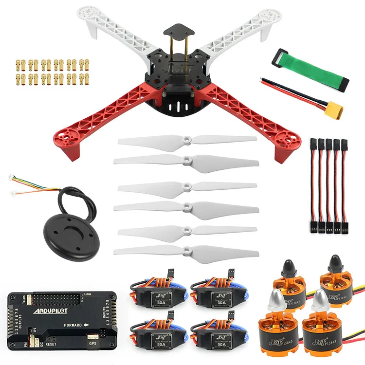 Combo A JMT DIY Дрон Квадрокоптер 450 мм рама комплект 920KV CW CCW двигатель 9433 пропеллеры 30A ESC APM 2,8 Контроллер полета gps компас - Цвет: Combo A