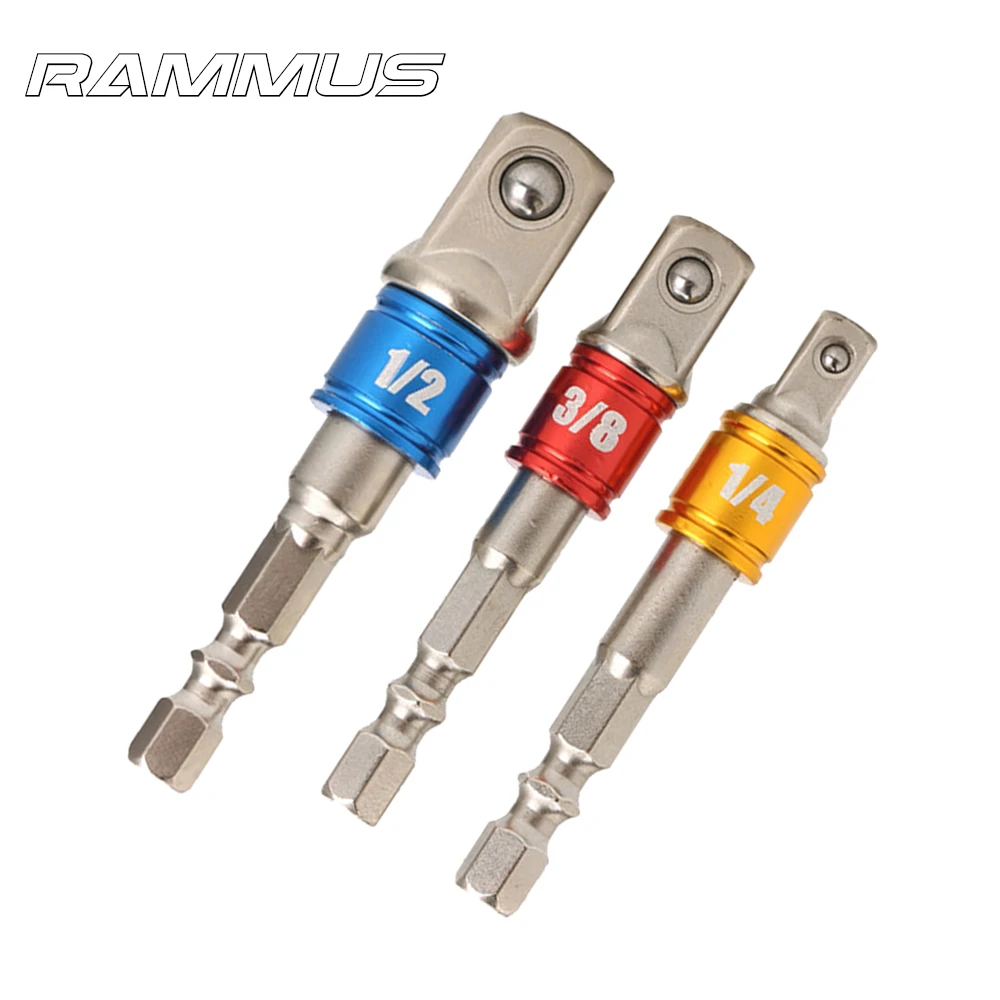 3 шт. 1/4 &quot3/8&quot 1/2 &quotШестигранная дрель с гнездом гаечный ключ адаптер удлинитель