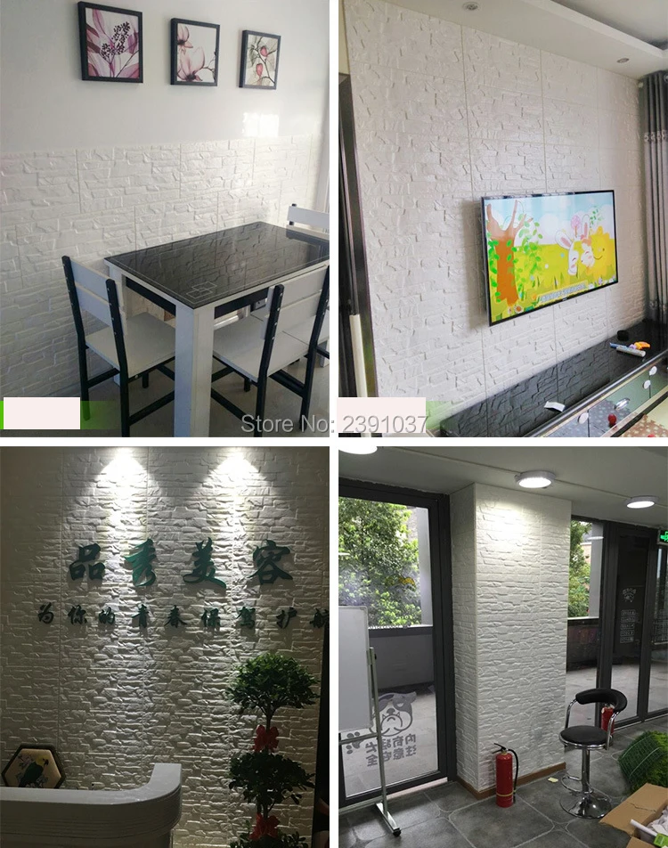 1 упаковка 20 шт 30x60 см самоклеющиеся 3D Кирпич PE пена обои для стен самоклеящиеся обои домашний декор настенные наклейки для детской комнаты