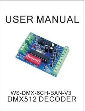 WS DMX 6CH LEDDMX control device of constant pressure plate, Yang 6 ch BAN V3 WS DMX controller