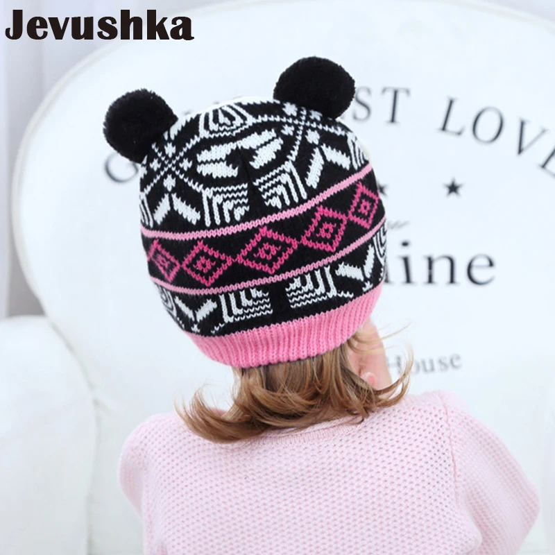 Cartoon Hat Baby Winter Boy for Girls Knit Beanie Children's Hats HT19008 | Детская одежда и обувь