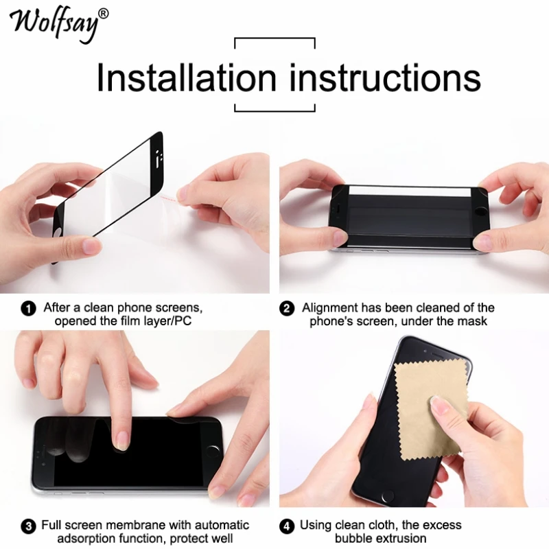 2 piezas de vidrio completo de la cubierta del pegamento Huawei Honor 8S Protector de pantalla de vidrio templado Huawei Honor 8S pel&iacute;cula de vidrio del tel&eacute;fono Huawei Honor 8S pel&iacute;cula-5