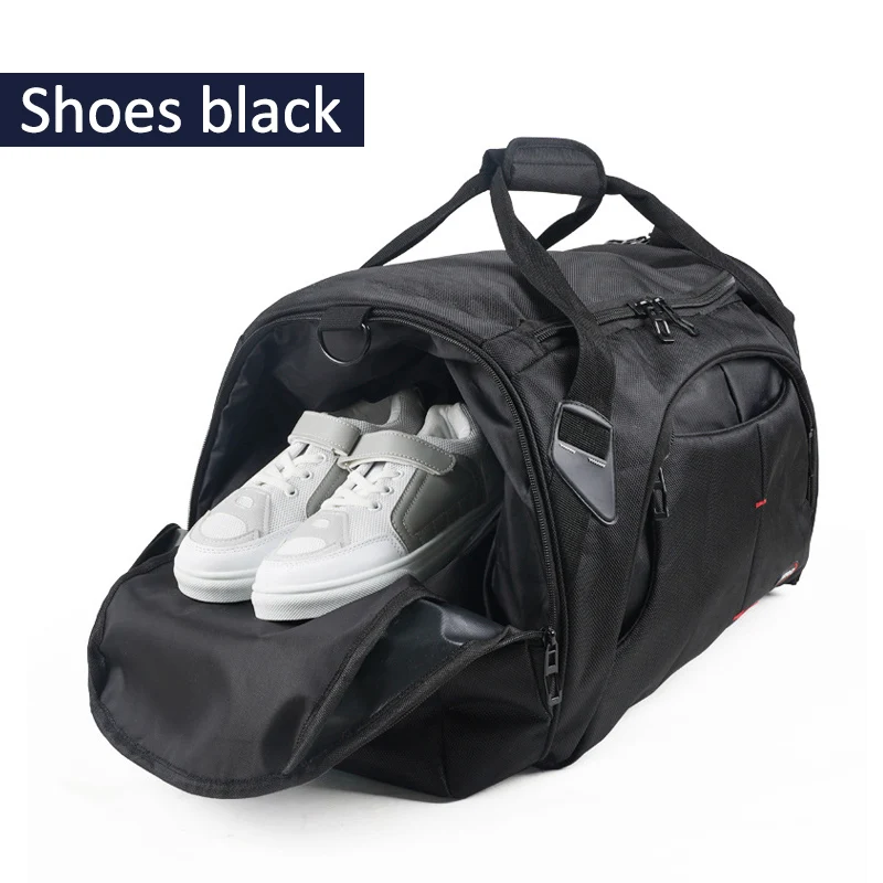 Shoes Black Мужская спортивная сумка для спортзала, тренировочная Большая Нейлоновая дорожная сумка для женщин, сумка на плечо для багажа Gymtas Tote Balso Sac De Sporttas XA812WA - Цвет: Shoes Black