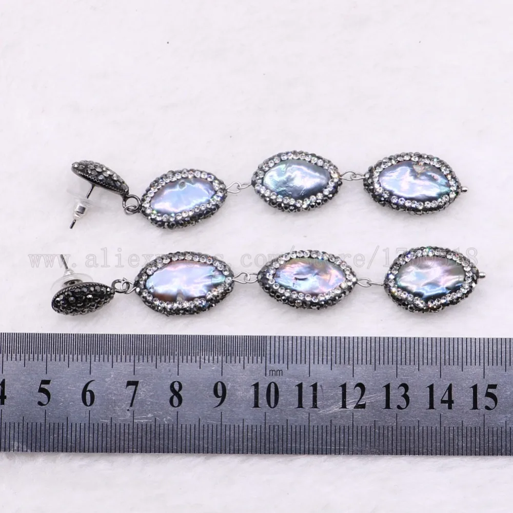 Серьги с натуральным жемчугом 5 пар 3 пары серьги в форме ромб оптовая продажа