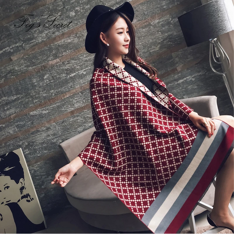2018 Autumn Winter Warm Shawl For Women Trendy colorful Plaid printing patterns Elegant imitation cashmere scarves | Аксессуары для