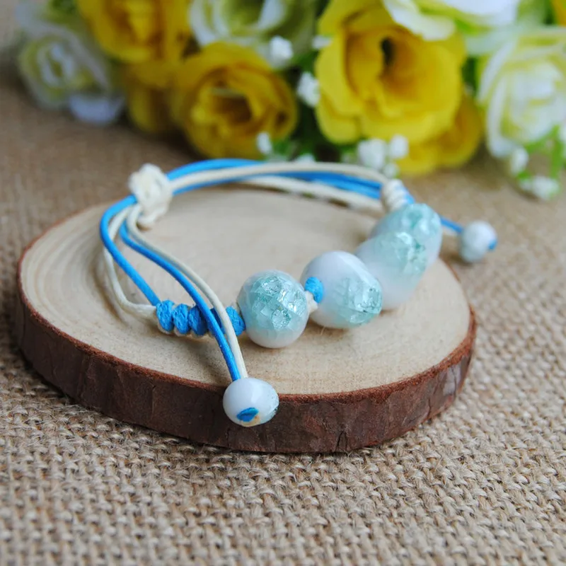 New Original vintage Ceramics beads Girls Bracelet Good Lucky cute Lover Lovers Jewelry Women Gift | Украшения и аксессуары