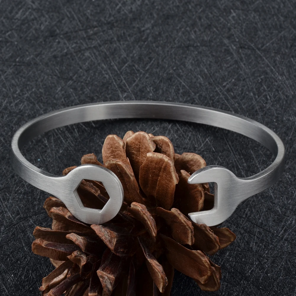 Круглые старинные Сырой Провода Браслет Из Нержавеющей Стали 316L манжеты браслет