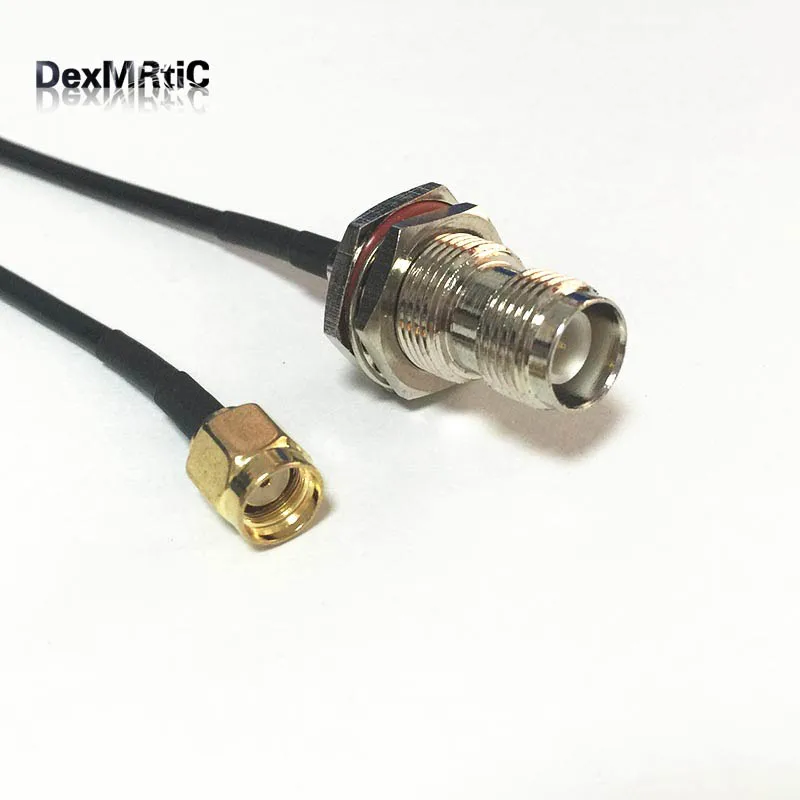 Адаптер антенны wi fi RP SMA male switch TNC female pigtail RG174 20 см 8 дюймов оптовая цена|adapter