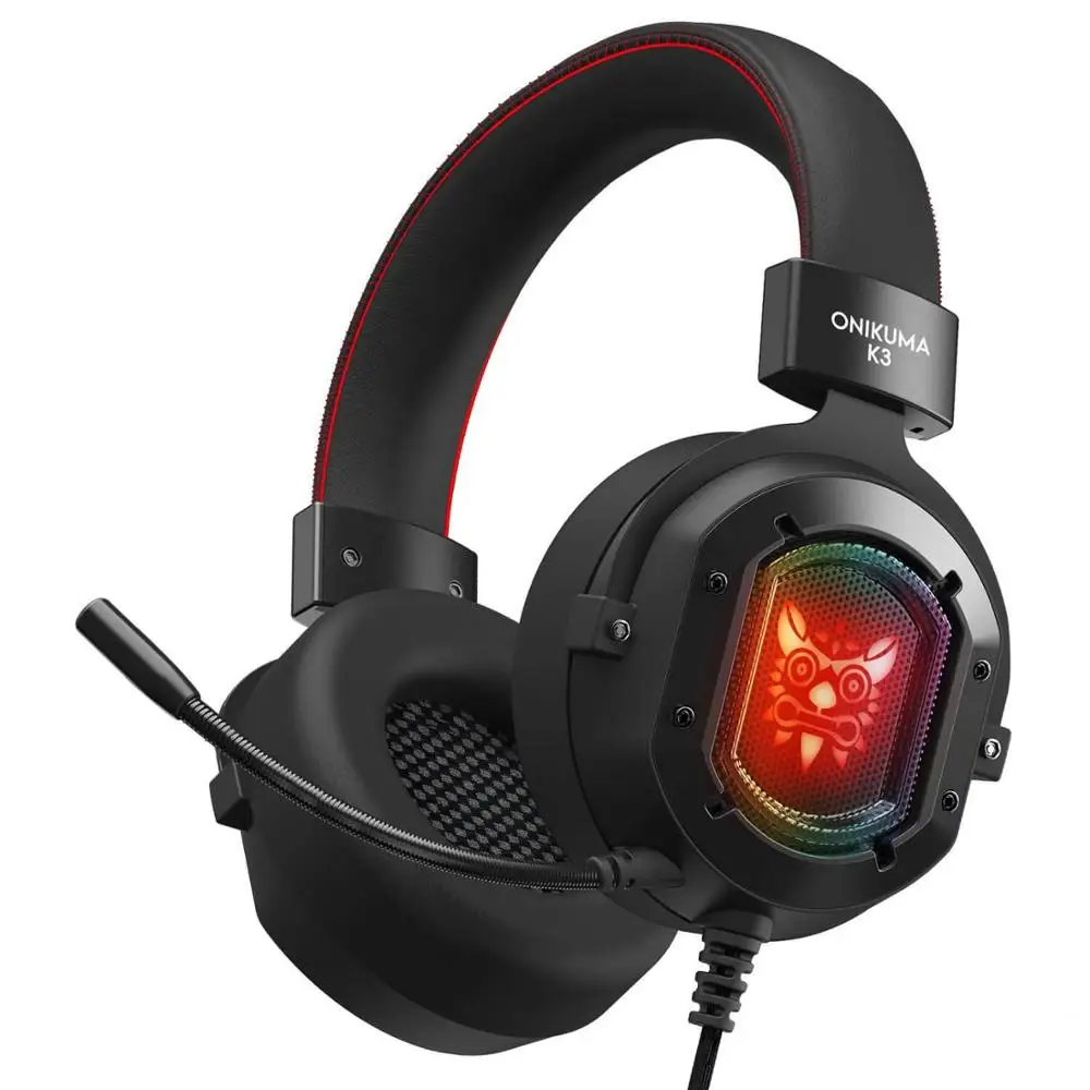 Игровая гарнитура ONIKUMA K3 RGB для мобильных игр киберспорта с микрофоном