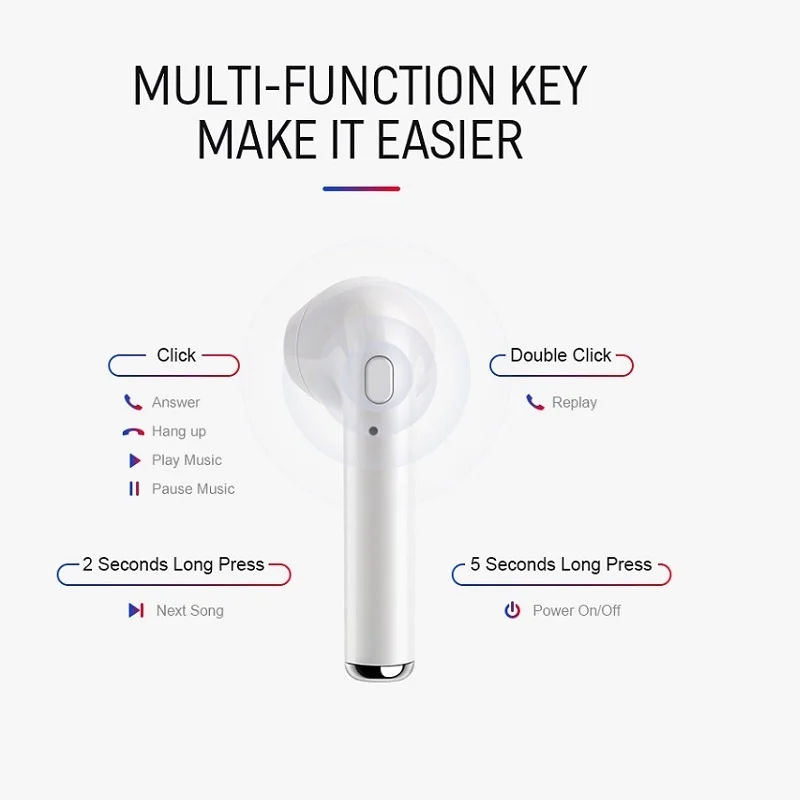 TWS 5 0 Bluetooth наушники беспроводные Handsfree с двойным микрофоном игровая гарнитура для