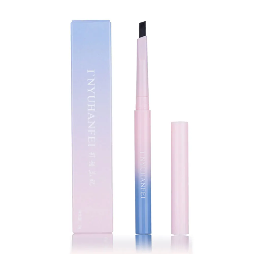 Eyebrow Pencil Durable Waterproof Long Lasting Automatic Rotation Gradient Pen Fine Sketch Non-marking Square Dye | Красота и