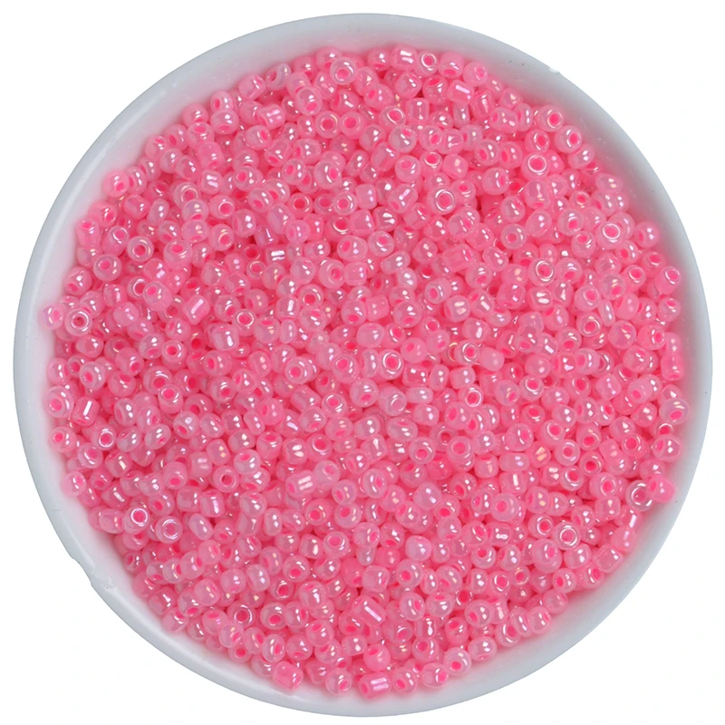 Оптовая продажа 1000 шт. 2 мм бусины из чешского стекла с серебряной внутренней