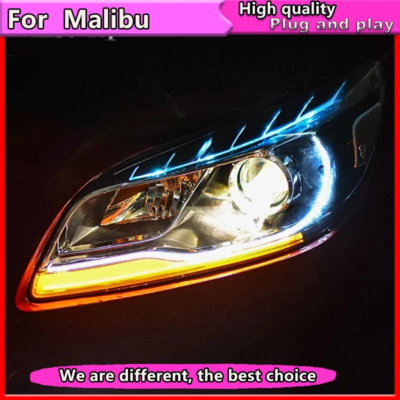 Автомобильный Стайлинг, фары в сборе для Chevrolet Malibu, фары 2012- Malibu, светодиодные фары, светодиодные фары drl, прожекторные фары
