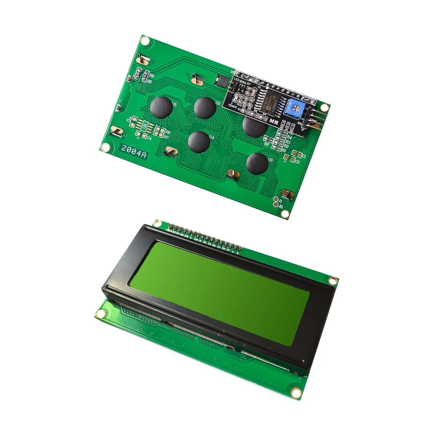 10 шт./лот ЖК-дисплей 2004 + I2C 20x4 2004A синий экран HD44780 для arduino символьный ЖК/w IIC/I2C