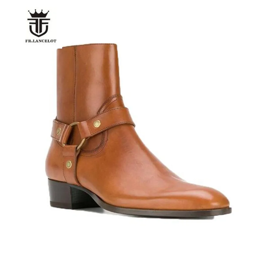 Ботинки waytt мужские из натуральной коровьей кожи с пряжкой и ремешком - купить по