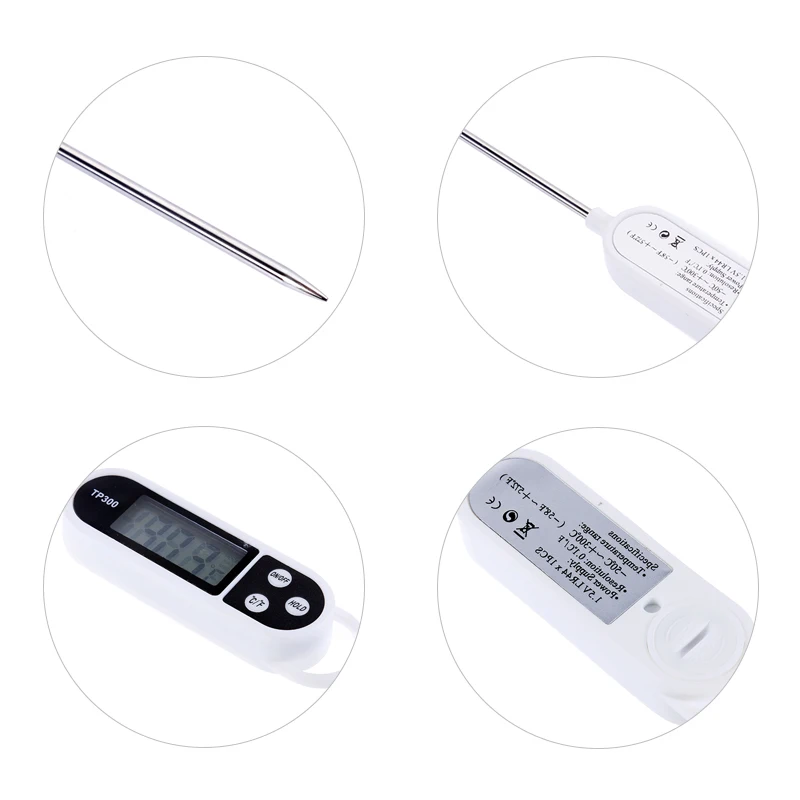 KALAIDUN Thermometer Digital Probe Kitchen Tools Cooking BBQ Chocolate Oven Milk Water Meat Food Electronic Rotatable Thermomete |