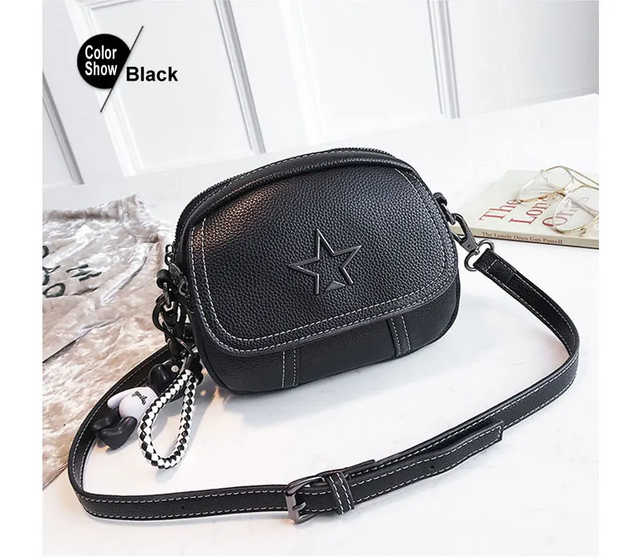Beibaobao Flap PU Leather Mini Handbag Hotsale Lady Shoulder Bag Women Satchel Shopping Purse Messenger Crossbody Bags Star