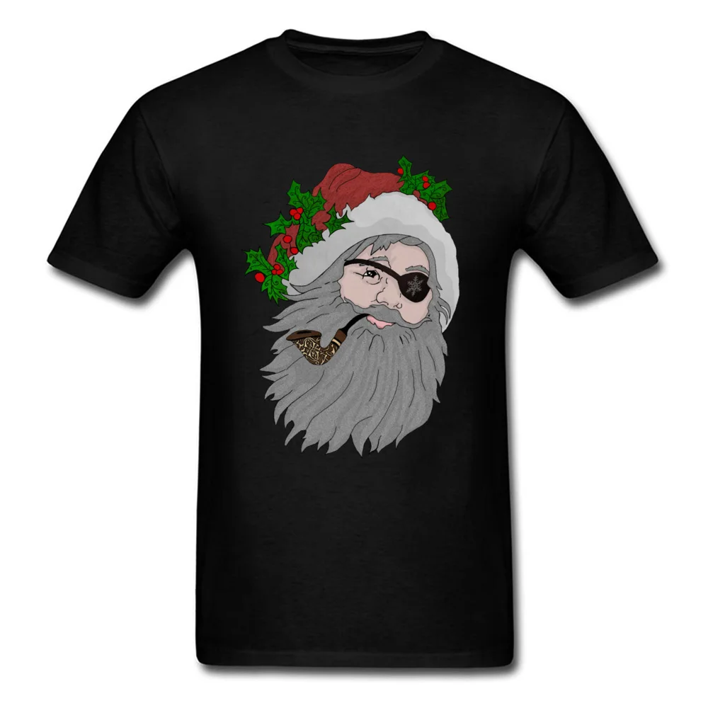 2018 Рождественская Мужская забавная Футболка с принтом пирата Клауса футболка