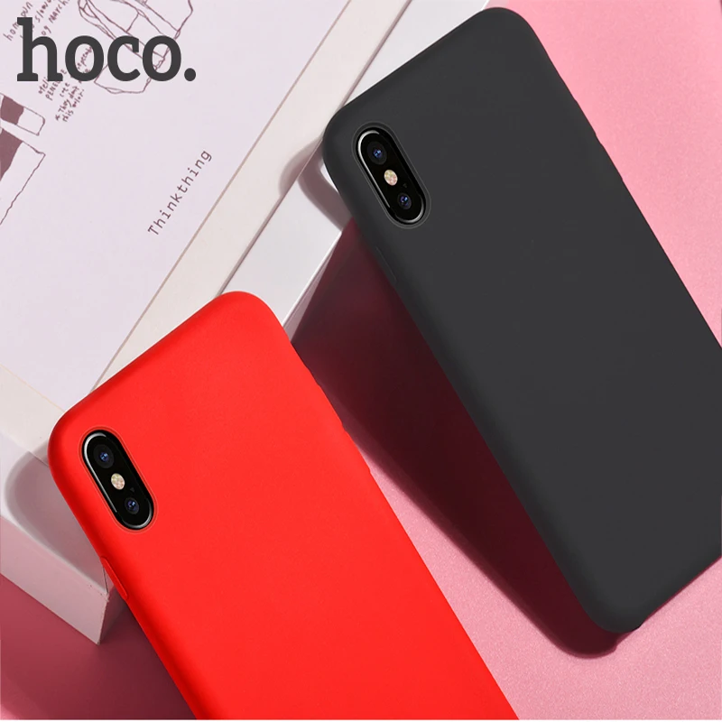 HOCO чехол для iphone X XR все включено Силикон+ PC конфеты красочные простые Роскошные бизнес для Apple iphone XS MAX задний чехол s