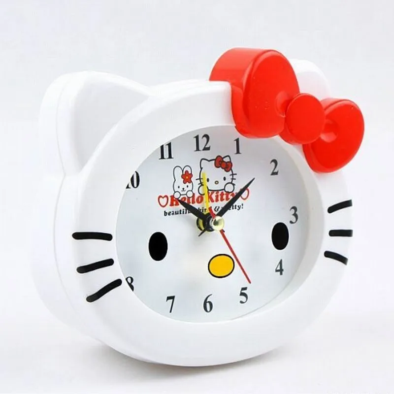 Kawaii hello kitty будильник настольные часы подарок на день рождения для ребенка