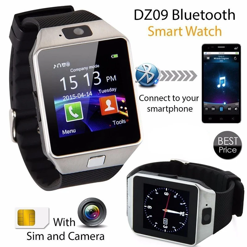 DZ09 Bluetooth Смарт часы Android телефонный звонок Relogio 2G GSM SIM TF карта камера для iPhone samsung