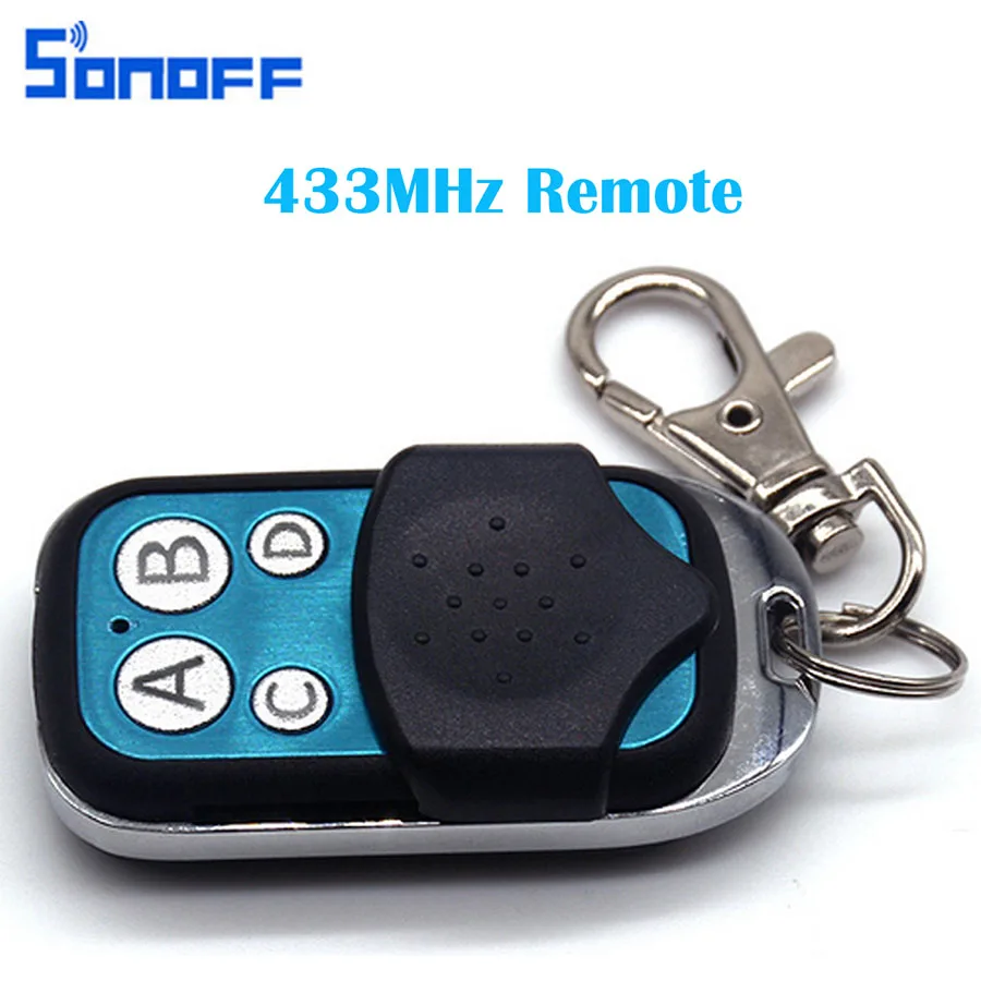 433 МГц пульт дистанционного управления 4 канала Sonoff RF контроллер портативный ABCD
