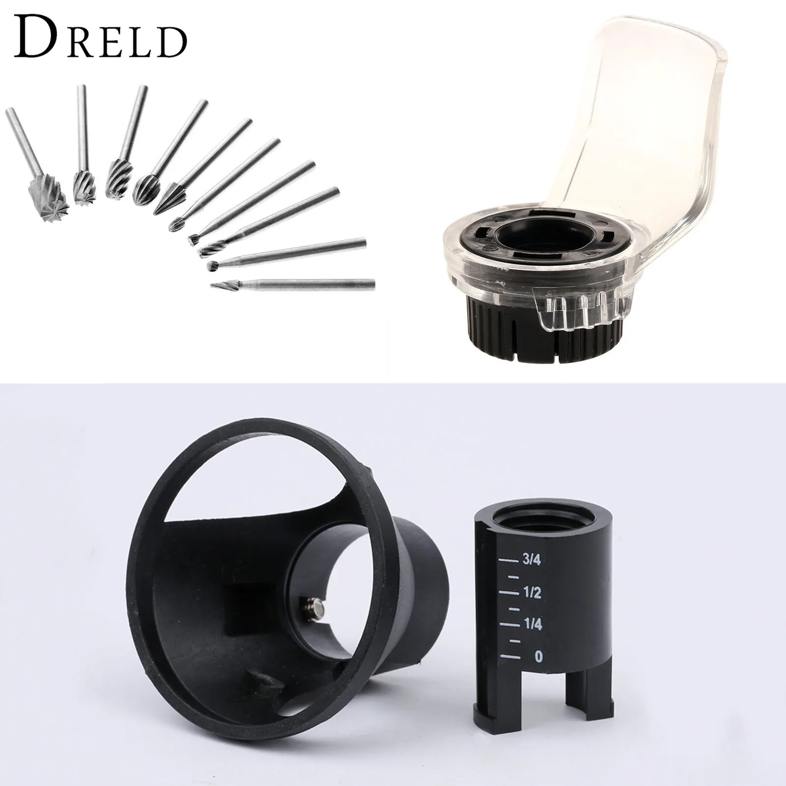 10 шт. фрезы для дрели с защитным чехлом|burrs for dremel|milling burrsgrinding bit |