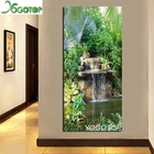 YOGOTOP Алмазная вышивка зелёное дерево водопад Diy алмазная живопись природный пейзаж Ручная работа сверло мозаика ремесла QA695