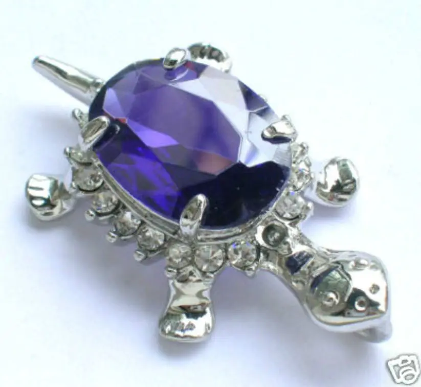 

finepurple zircon long life Tortoise+fine jewelry pendant