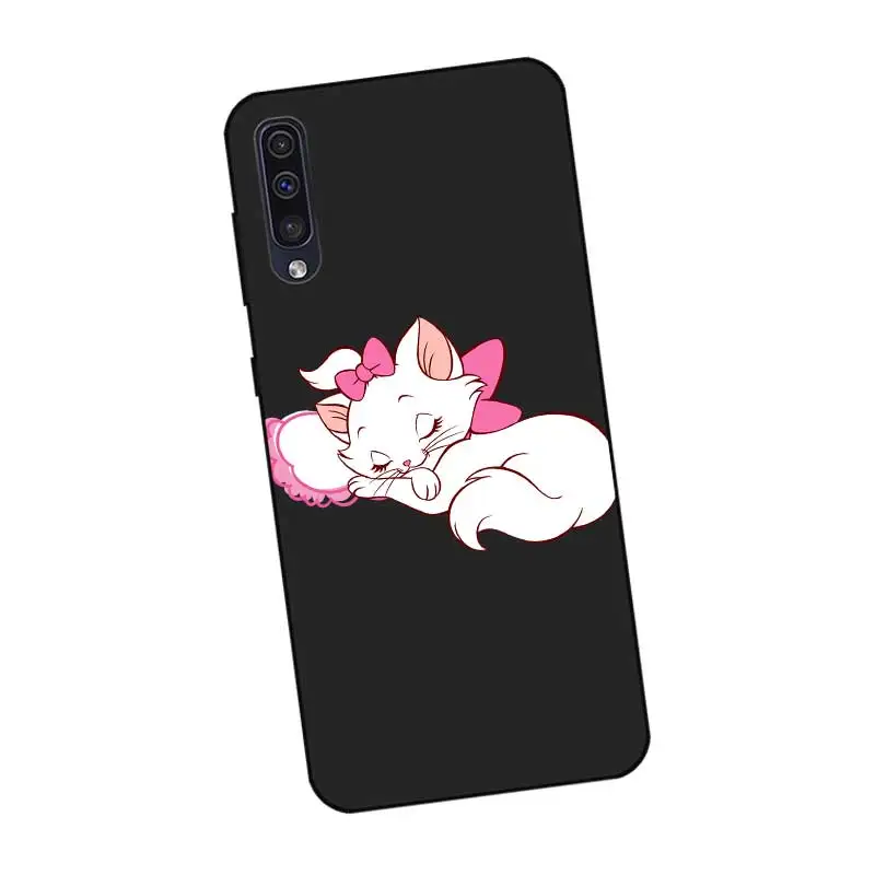 P114 Зонт кошка Мэри Черный силиконовый чехол для samsung Galaxy A6 A7 A8 A9 A10 A30 A40 A50 A60 A70 A80 A90 5G