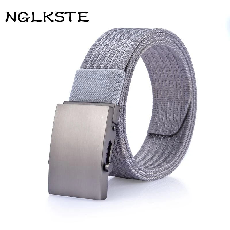 

Men's military belts zinc alloy buttons nylon belts high quality jeans belt outdoor tactics Unisex belt canvas Masculino Strap