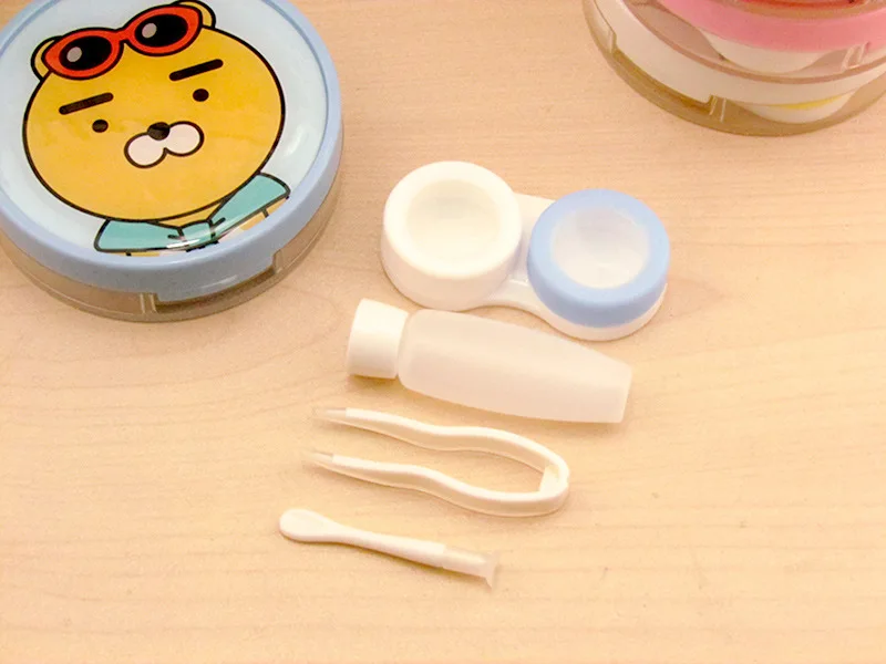 LIUSVENTINA 2018 новый милый чехол для контактных линз с изображением кролика и медведя