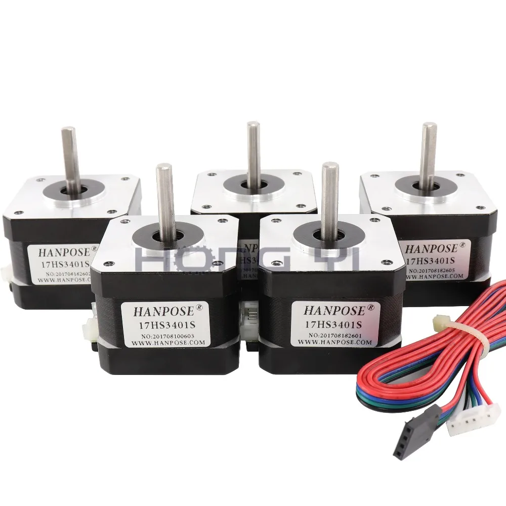 Nema 17 шаговый двигатель 17HS3401S 1.3A 28N.CM 34 мм 4 свинцовый 42 BYGH с DuPont проводами ЧПУ лазер