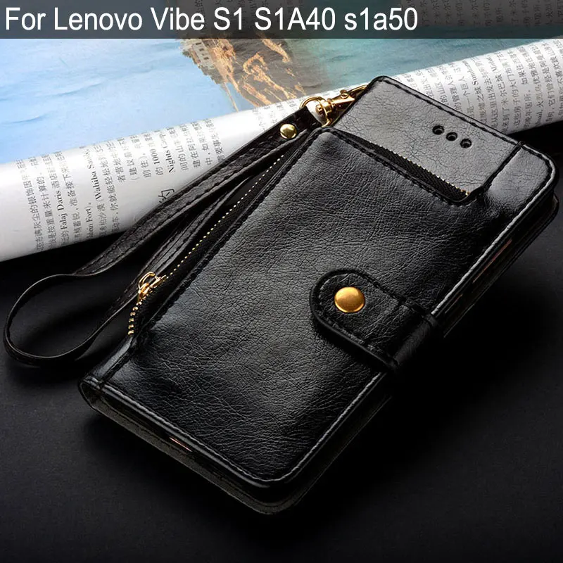 Чехол для Lenovo Vibe S1 Lite роскошный модный кожаный чехол подставка слот карт кошелек